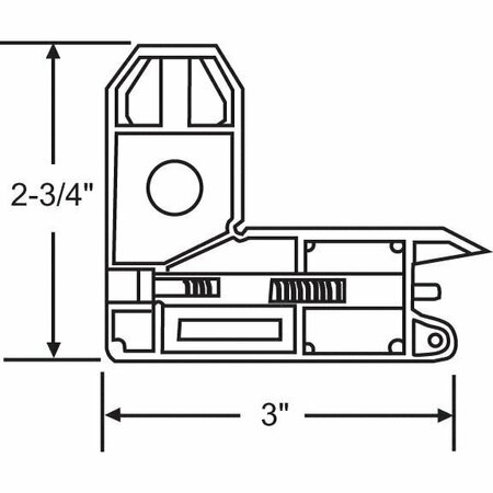 STRYBUC Screen Corner Bracket Assembly 16-116-2